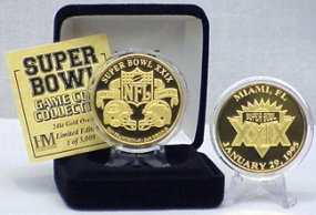 unknown 24kt Gold Super Bowl XXIX flip coin