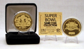 unknown 24kt Gold Super Bowl XXXIX flip coin