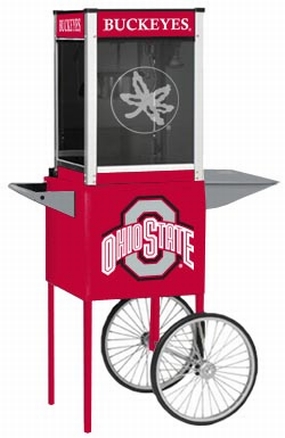 Ohio State Buckeyes Popcorn Popper with Cart