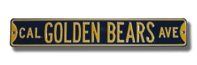 unknown CAL GOLDEN BEARS AVE navy Street Sign