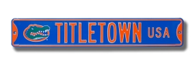 unknown TITLETOWN USA with Gatorhead logo Street Sign