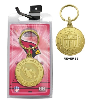 unknown Arizona Cardinals Bronze Bullion Keychain