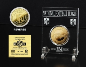 unknown Baltimore Ravens 24KT Gold Game Coin