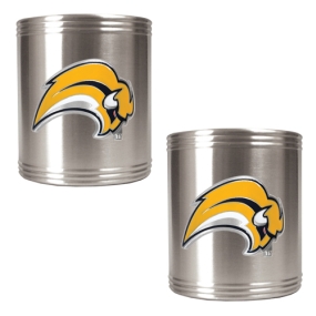 unknown Buffalo Sabres 2pc Stainless Steel Can Holder Set- Primary Logo