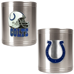 unknown Indianapolis Colts 2pc Stainless Steel Can Holder Set
