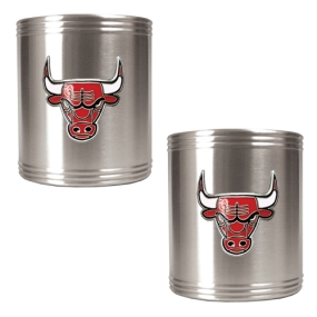 unknown Chicago Bulls 2pc Stainless Steel Can Holder Set