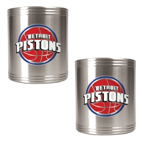 unknown Detroit Pistons 2pc Stainless Steel Can Holder Set