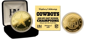 unknown Dallas Cowboys '09 NFC East Division Champions 24KT Gold Coin