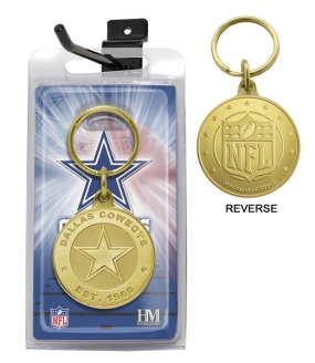 unknown Dallas Cowboys Bronze Bullion Keychain