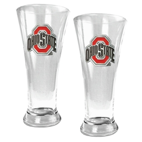 unknown Ohio State Buckeyes 2pc 19oz Pilsner Glass Set