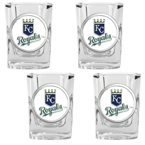 unknown Kansas City Royals 4pc Square Shot Glass Set