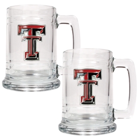 unknown Texas Tech Red Raiders 2pc 15oz Glass Tankard Set