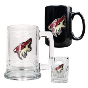 unknown Phoenix Coyotes 15oz Tankard, 15oz Ceramic Mug & 2oz Shot Glass Set