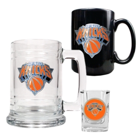 New York Knicks 15oz Tankard, 15oz Ceramic Mug & 2oz Shot Glass Set