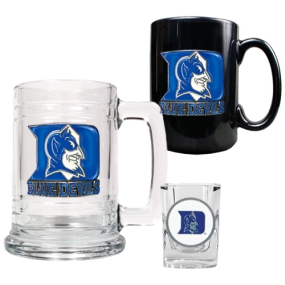 unknown Duke Blue Devils 15oz Tankard, 15oz Ceramic Mug & 2oz Shot Glass Set