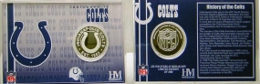 unknown Indianapolis Colts Team History Coin Card