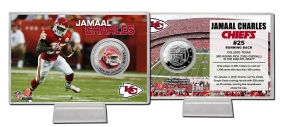 unknown Jamaal Charles Silver coin card