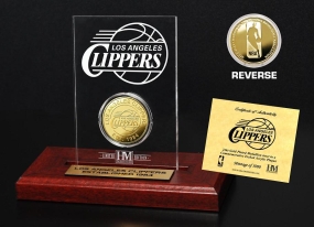 unknown Los Angeles Clippers 24KT Gold Coin Etched Acrylic