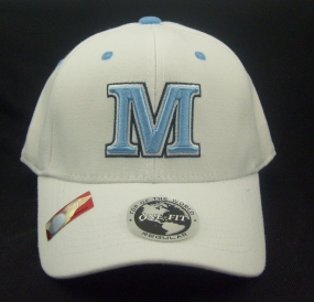 unknown Maine Black Bears White One Fit Hat