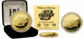 unknown Oklahoma State University 24KT Gold Coin