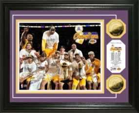 unknown Los Angeles Lakers 2010 NBA Champions Celebration 24KT Gold Coin Photo Mint