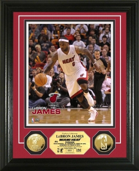 unknown LeBron James 24KT Gold Coin Photo Mint