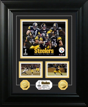 unknown Pittsburgh Steelers Super Bowl XLV Marquee 24KT Gold Coin Photo Mint