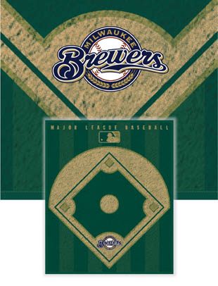 Milwaukee Brewers Diamond Fleece Blanket