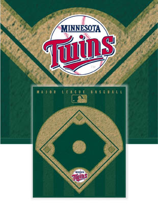 Minnesota Twins Diamond Fleece Blanket