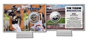 unknown Tim Tebow Silver Coin Card