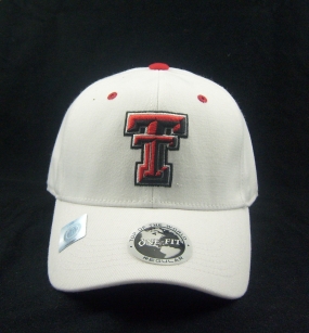 unknown Texas Tech Red Raiders White One Fit Hat