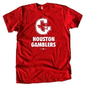 unknown Houston Gamblers Logo Tee