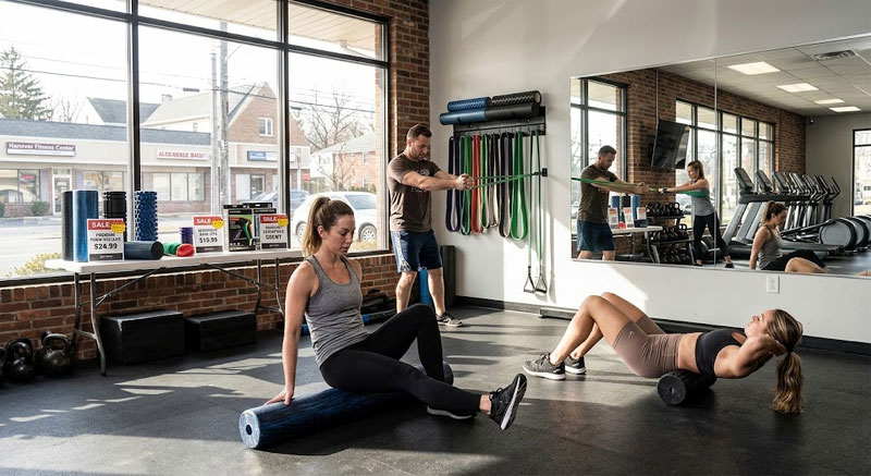 Foam Rollers and Resistance Bands